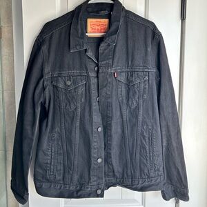 Levi’s Black Denim Jacket Size Large